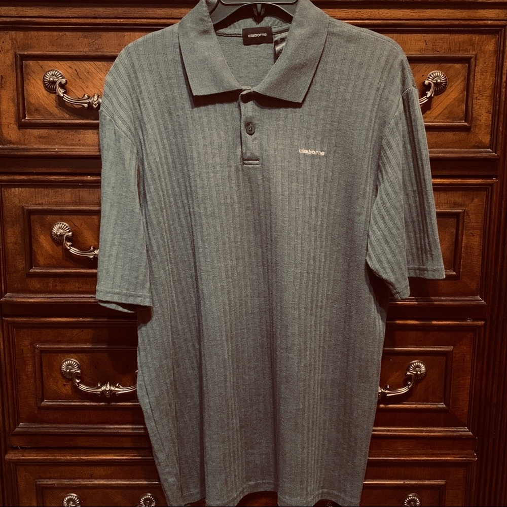 Claiborne gray polo shirt size L